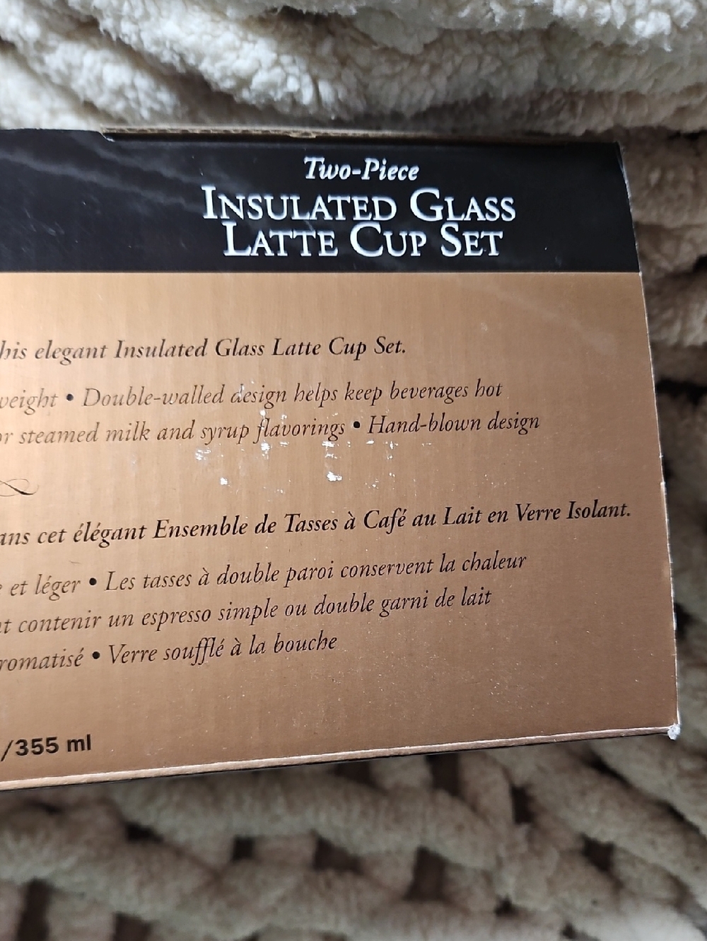Two Piece Insulated Glass Latte Cup Set - Picture 6 of 6
